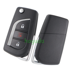 For Toyota Corolla iM 2+1 button Remote Flip Key without chip  FCC :HYQ12BFA