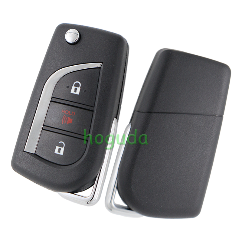 For Toyota Corolla iM 2+1 button Remote Flip Key without chip  FCC :HYQ12BFA