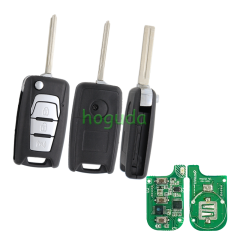 For Ssangyong Korando Actyon C200 3 button remote key with  433MHz ID60 Chip OEM PCB and AF key shell P/N: 87540-34100