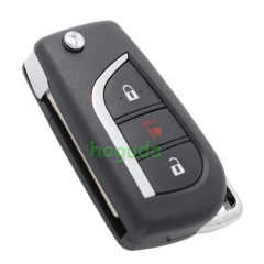 For Toyota Corolla iM 2+1 button Remote Flip Key without chip  FCC :HYQ12BFA