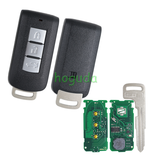 For Mitsubishi M003 Smart Key 3 Button - GHR-M004 - 434MHz 47 Chip FCCID: GHR-M004