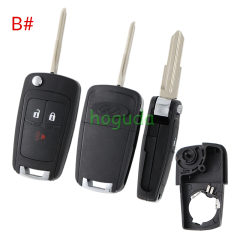 For Chevrolet 2/2+1/3 buttons remote key blank