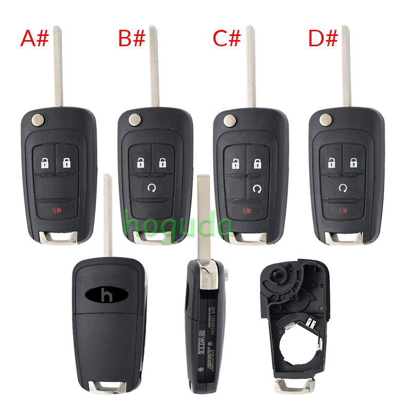 For Chevrolet 2+1/3/3+1 buttons remote key blank