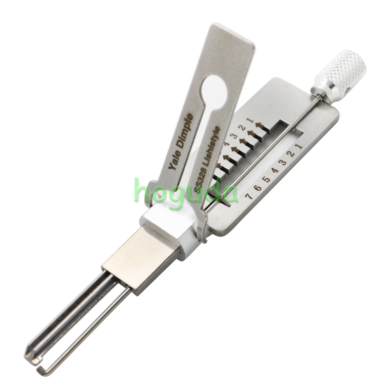 Lishi Tool Yale Dimple SS328 2 in 1 lock pick lishi style lock pick  2 in 1 tool