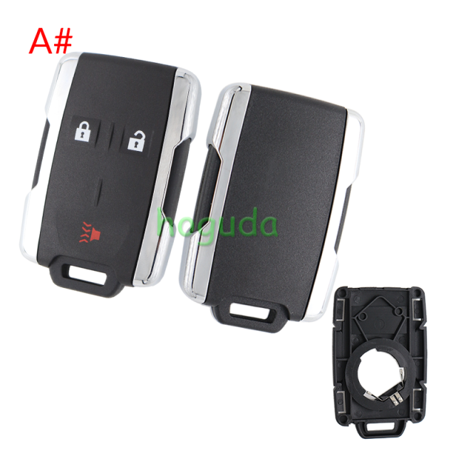 For Chevrolet black 2+1/3 +1/4+1/5+1 buttons remote key shell,the side part is white