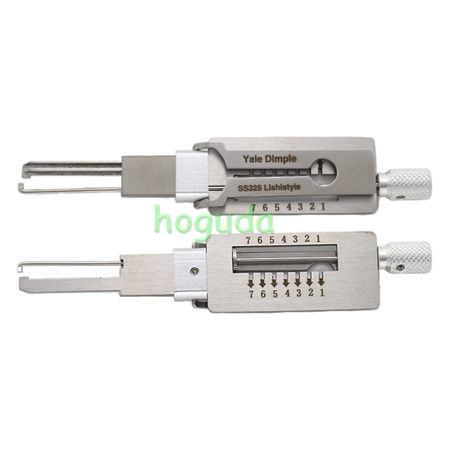 Lishi Tool Yale Dimple SS328 2 in 1 lock pick lishi style lock pick  2 in 1 tool