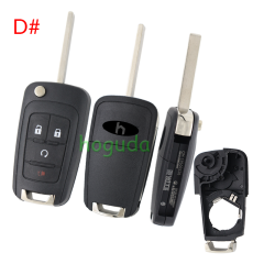 For Chevrolet 2+1/3/3+1 buttons remote key blank