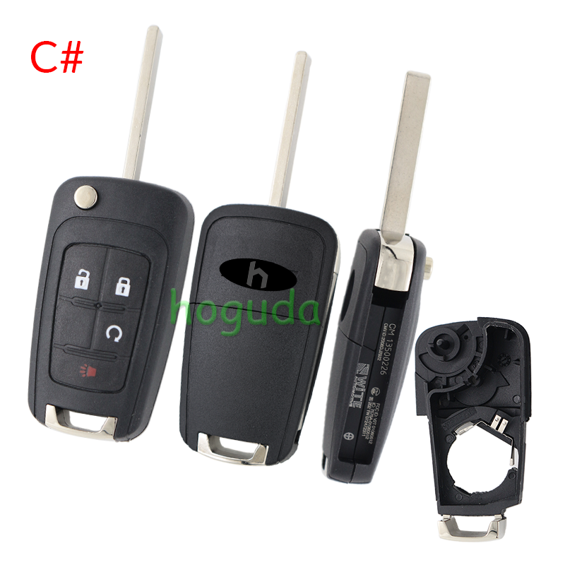 For Chevrolet 2+1/3/3+1 buttons remote key blank