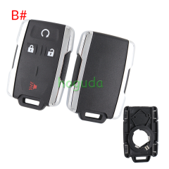 For Chevrolet black 2+1/3 +1/4+1/5+1 buttons remote key shell,the side part is white