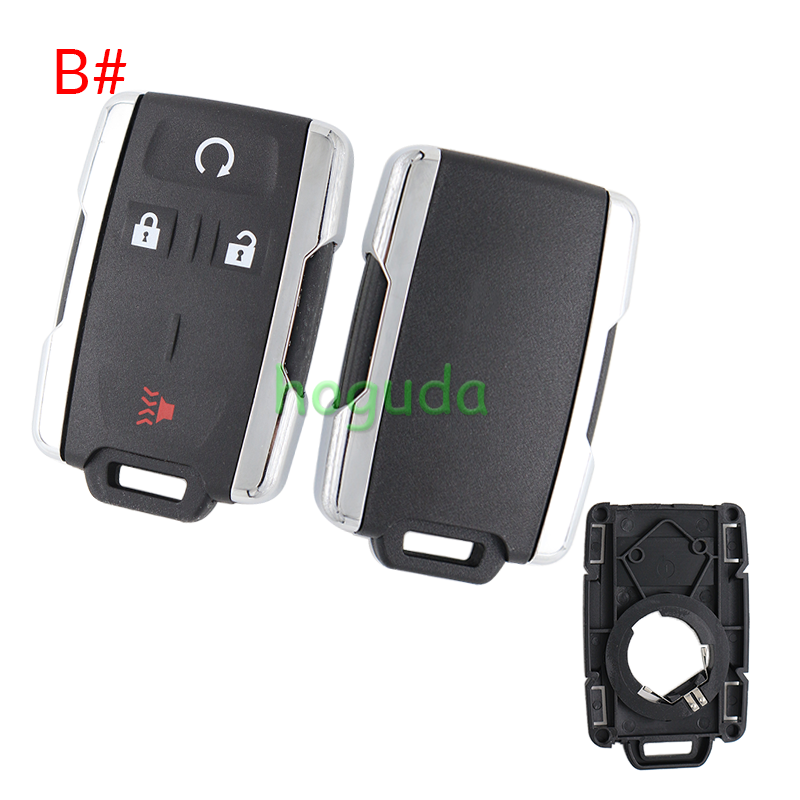 For Chevrolet black 2+1/3 +1/4+1/5+1 buttons remote key shell,the side part is white