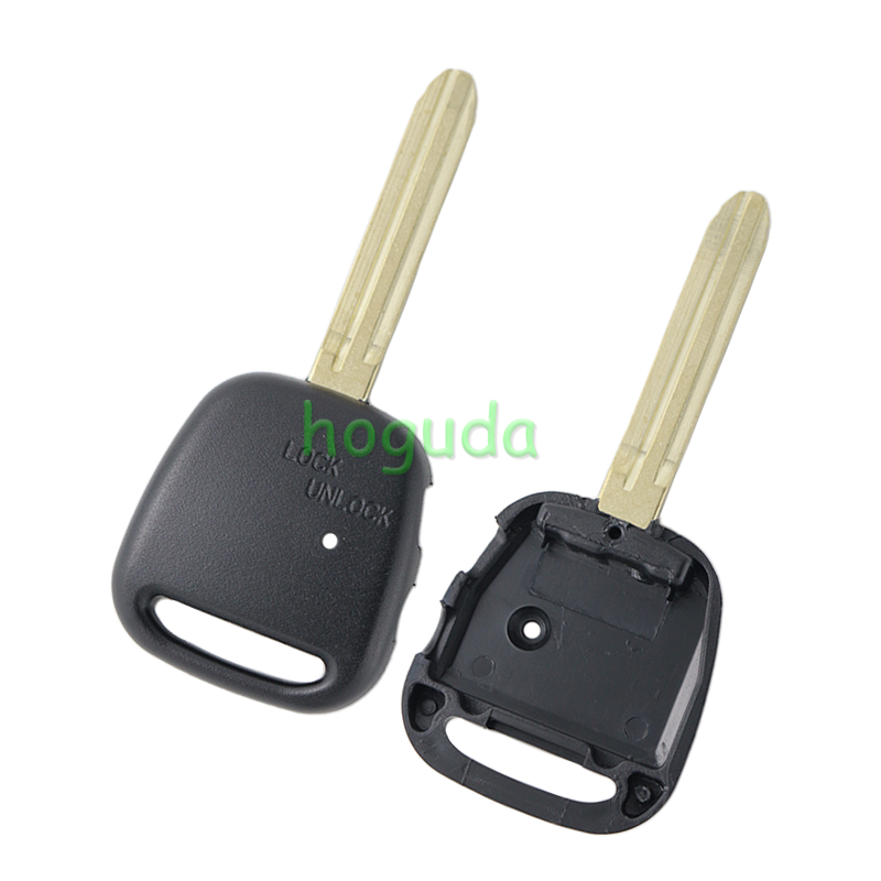 For Toyota 2 button remote key blank with   light hole