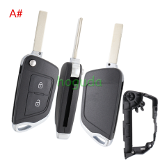 For Peugeot modified key 2/ 3 button remote key blank with 407 HU83 blade without battery place 0523 Please choose the button and key blade