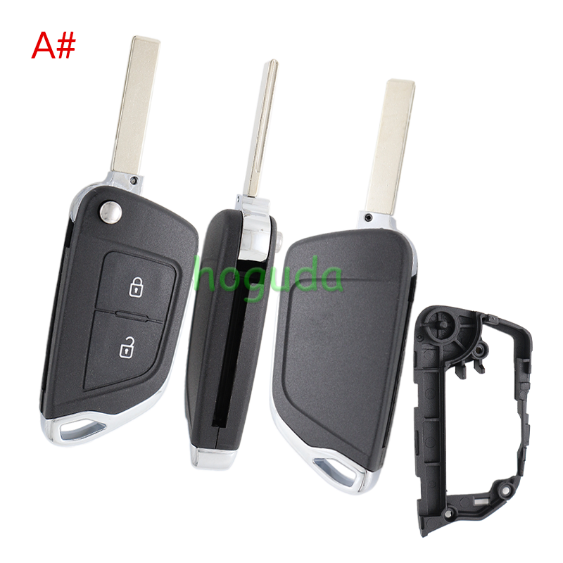 For Peugeot modified key 2/ 3 button remote key blank with 407 HU83 blade without battery place 0523 Please choose the button and key blade