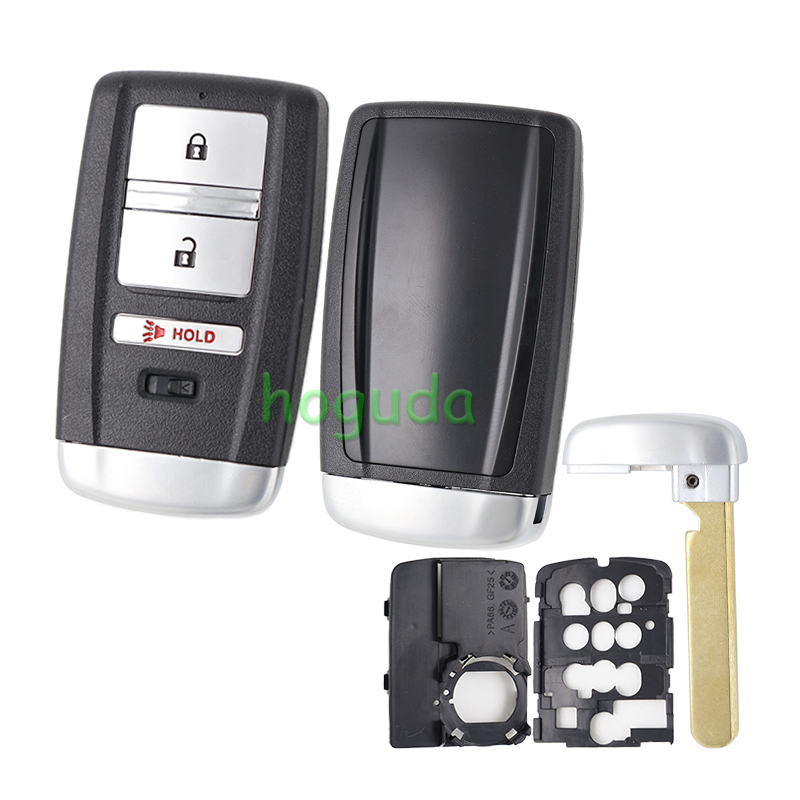 For Acura 2+1 button remote Key blank