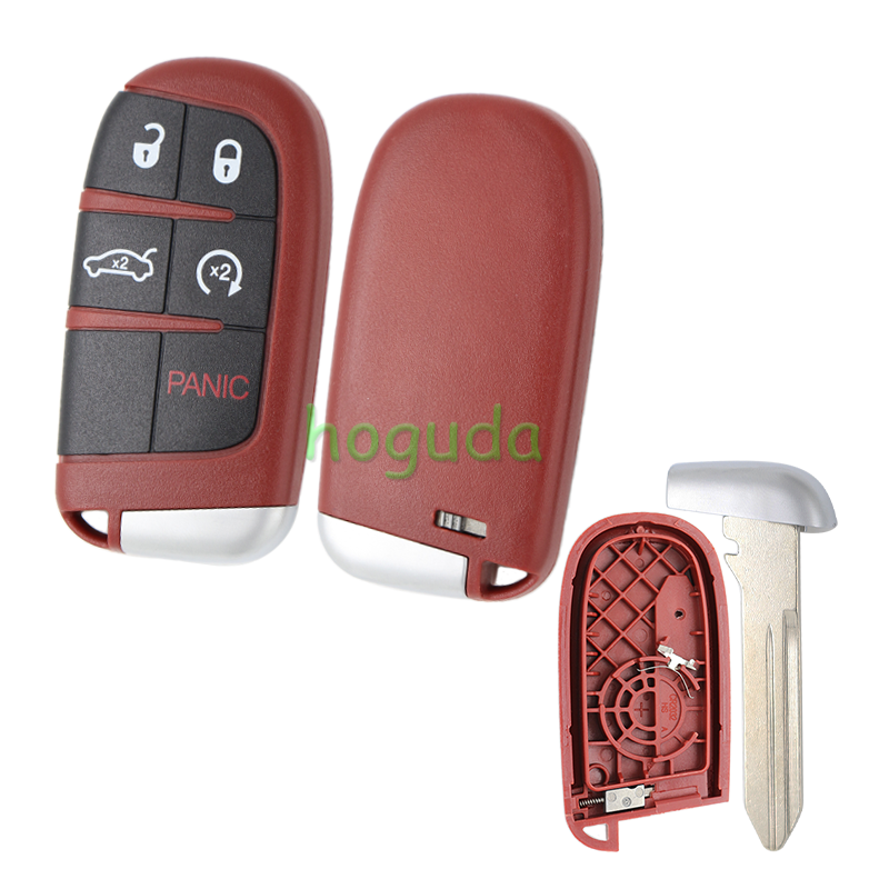 For Chrysler 4+1 button flip remote key shell