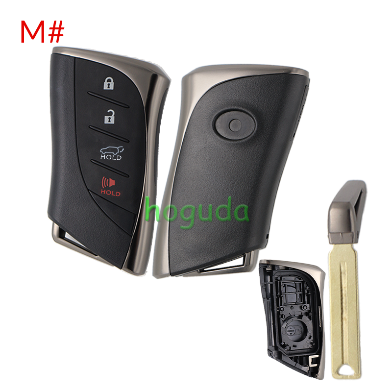For Lexus 2/2+1/3/3+1 button remote key blank with key blade