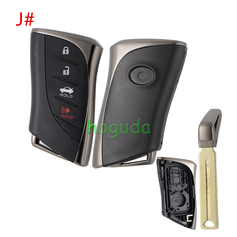 For Lexus 2/2+1/3/3+1 button remote key blank with key blade