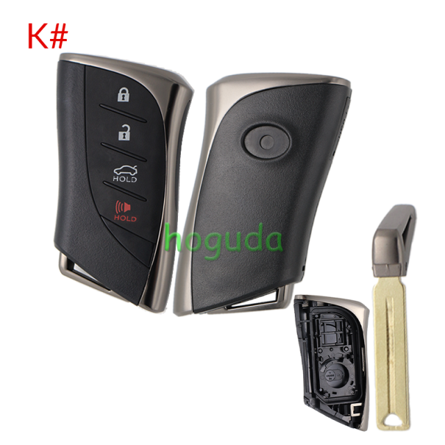 For Lexus 2/2+1/3/3+1 button remote key blank with key blade