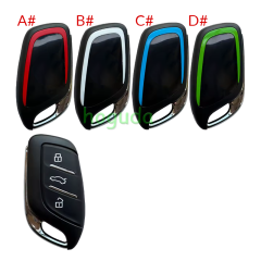 For MG 3 button remote key shell with emergency blade without logo