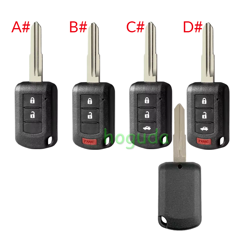 For Mitsubishi 2/2+1/3/3+1 button smart key blank