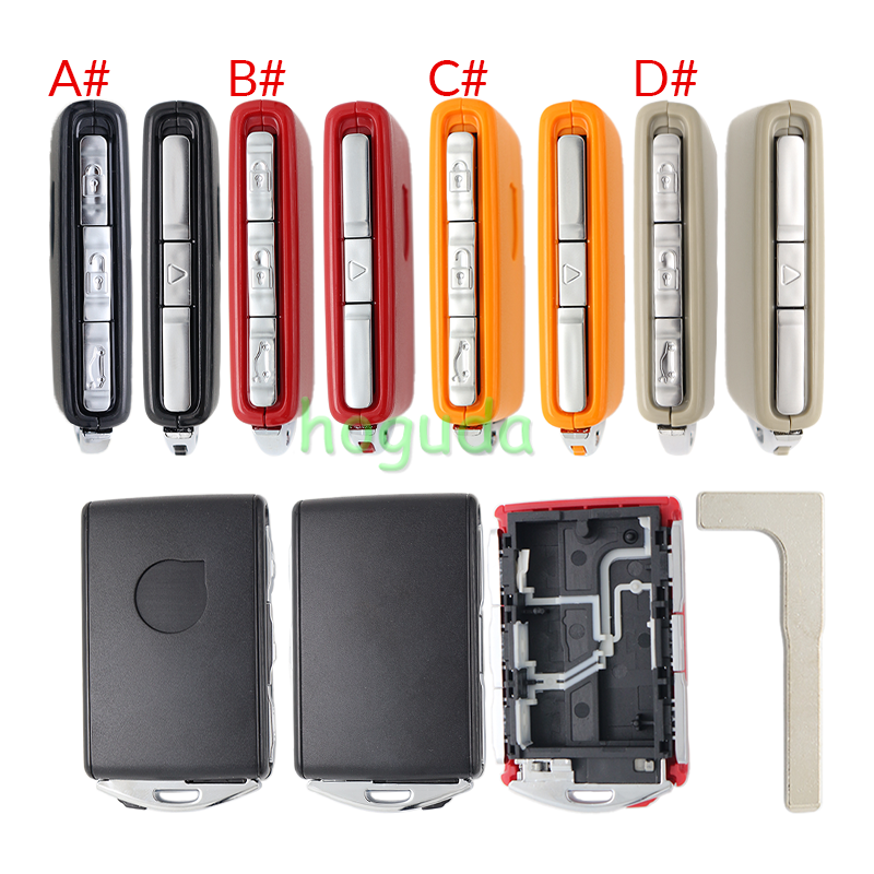 For Volvo 3+1 button smart Car Key Shell ,please choose the color