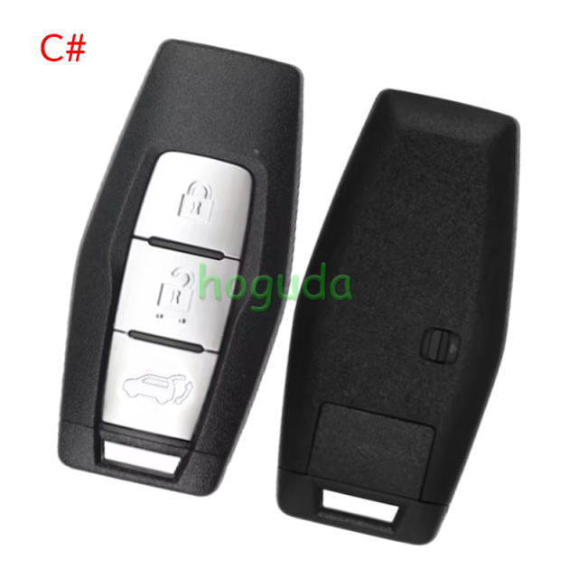 For Mitsubishi 2/2+1/3/3+1 button smart key blank with Emergency Key