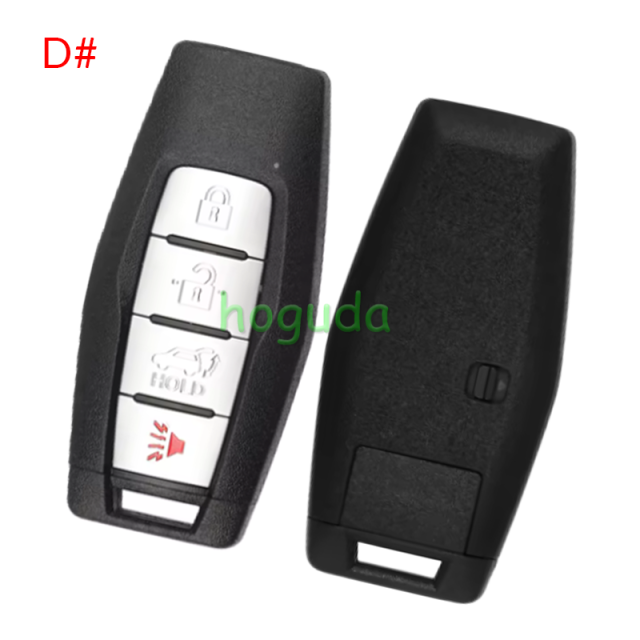 For Mitsubishi 2/2+1/3/3+1 button smart key blank with Emergency Key