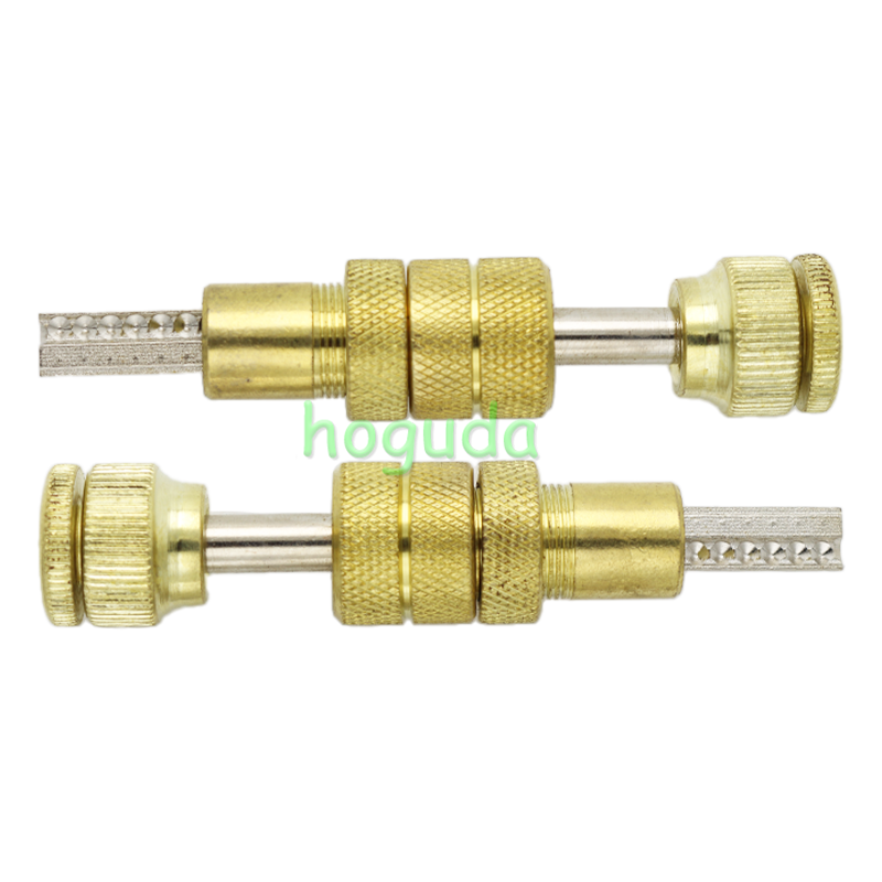 GOSO Two-Row Semi Circle Keyway 11 Pins Dimple A.B KABA Locksmith Toolkit Tools Spring Loaded Bump Lock Tools