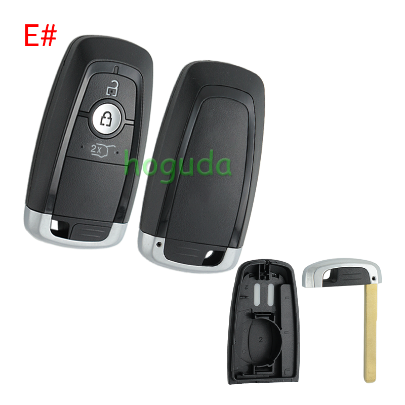 For Ford 2/2+1/3 button remote key shell with blade without logo