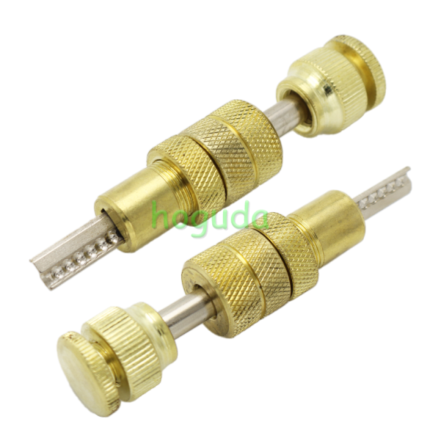 GOSO Two-Row Semi Circle Keyway 11 Pins Dimple A.B KABA Locksmith Toolkit Tools Spring Loaded Bump Lock Tools