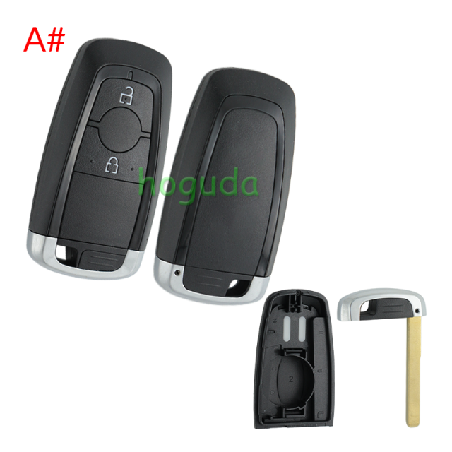 For Ford 2/2+1/3 button remote key shell with blade without logo