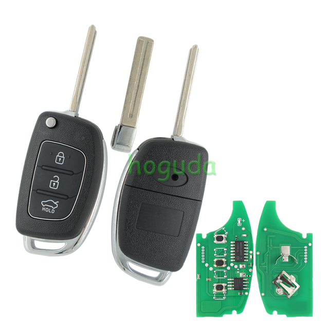 For Hyundai Sonata 3 button remote key with 4D60 chip 433MHz  FCCID:95430-C1100