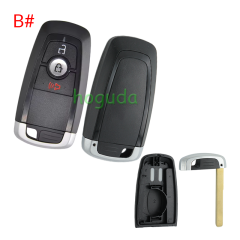 For Ford 2/2+1/3 button remote key shell with blade without logo