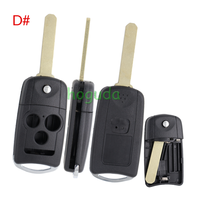 For Honda 2/2+1/3/3+1 button flip remote key blank
