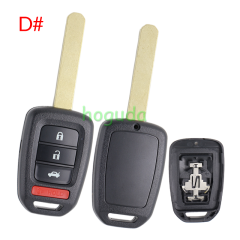 For Honda 2/2+1/3/3+1 button  remote key blank