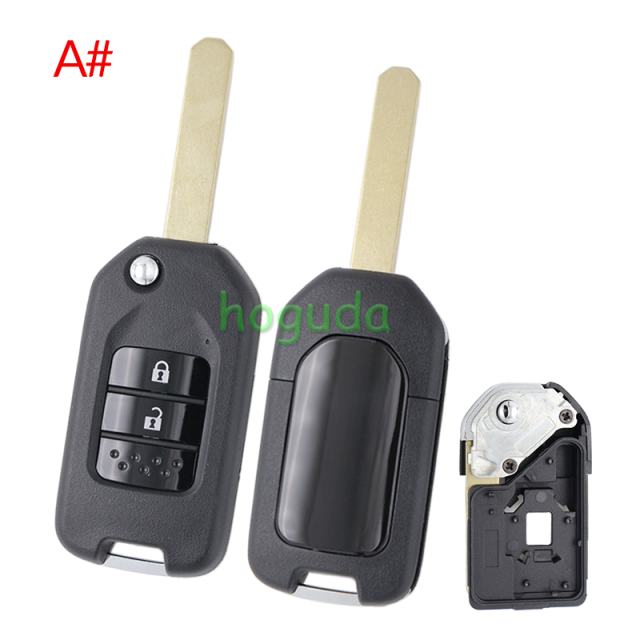 For Honda 2/3 Button Remote Key blank without logo