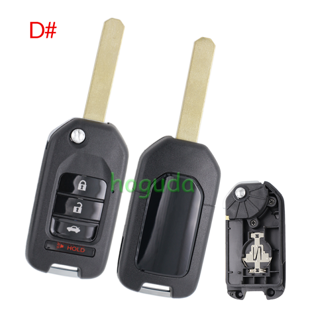 For Honda 2/2+1/3/3+1 button modified key blank without logo