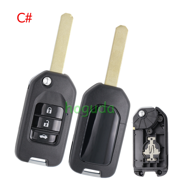 For Honda 2/2+1/3/3+1 button modified key blank without logo