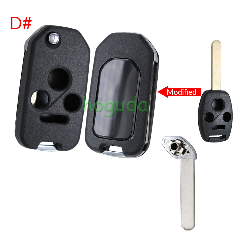 For Honda 2/2+1/3/3+1 button modified key blank without logo