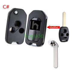 For Honda 2/2+1/3/3+1 button modified key blank