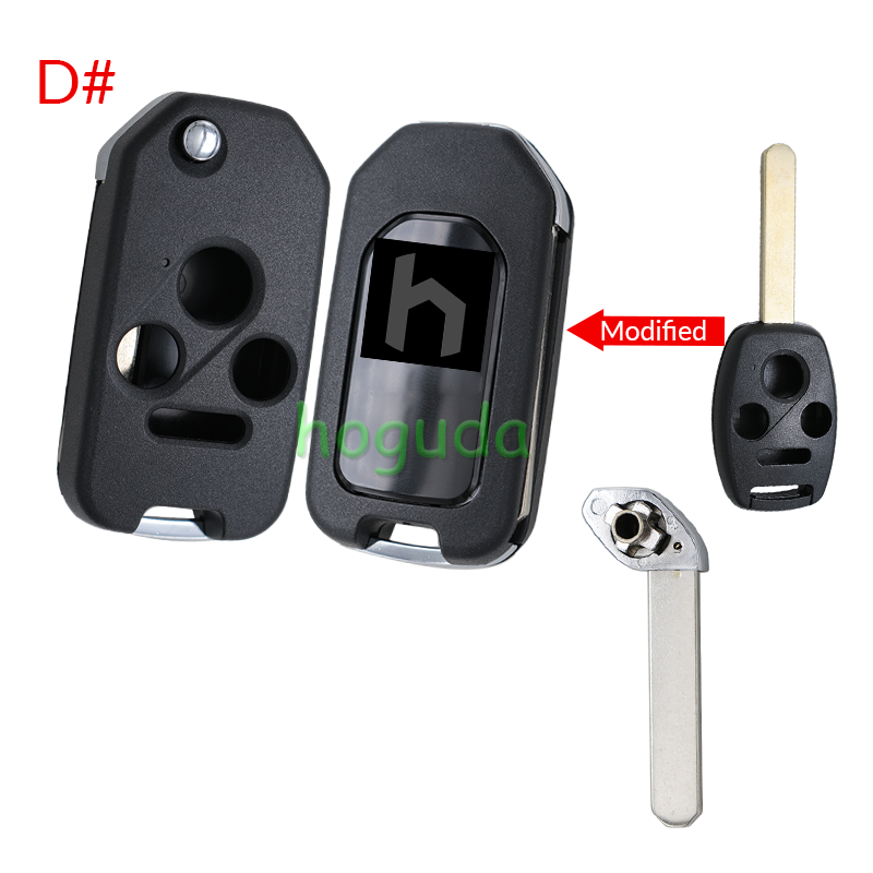 For Honda 2/2+1/3/3+1 button modified key blank
