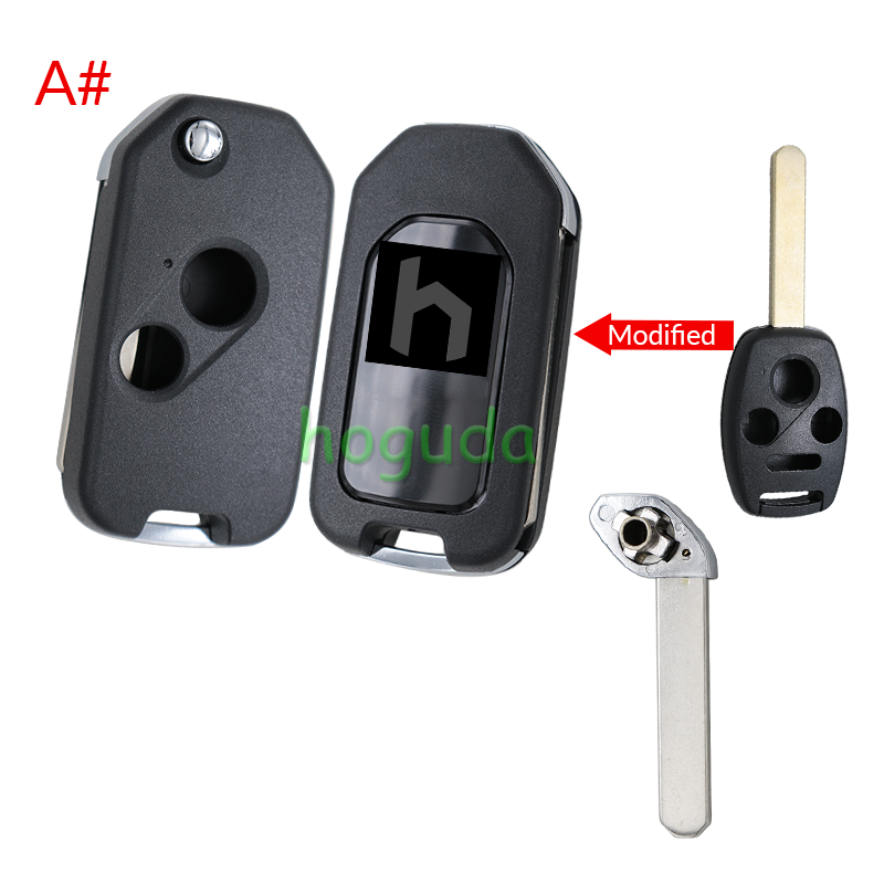 For Honda 2/2+1/3/3+1 button modified key blank