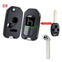 For Honda 2/2+1/3/3+1 button modified key blank