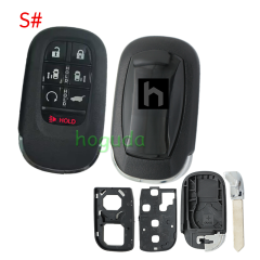 For Honda 2/2+1/3/3+1/4/4+1/5/6/6+1 button remote key blank