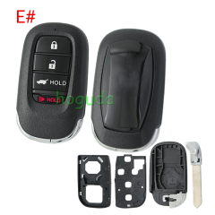For Honda 2/2+1/3/3+1/4/4+1/5/6/6+1 button remote key blank without logo