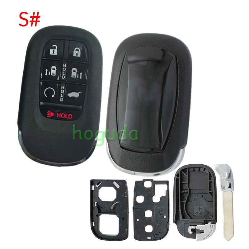 For Honda 2/2+1/3/3+1/4/4+1/5/6/6+1 button remote key blank without logo