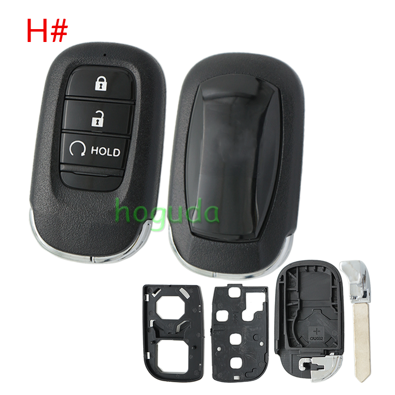 For Honda 2/2+1/3/3+1/4/4+1/5/6/6+1 button remote key blank without logo