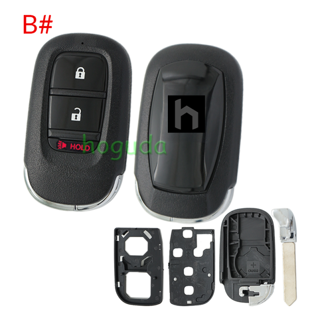 For Honda 2/2+1/3/3+1/4/4+1/5/6/6+1 button remote key blank