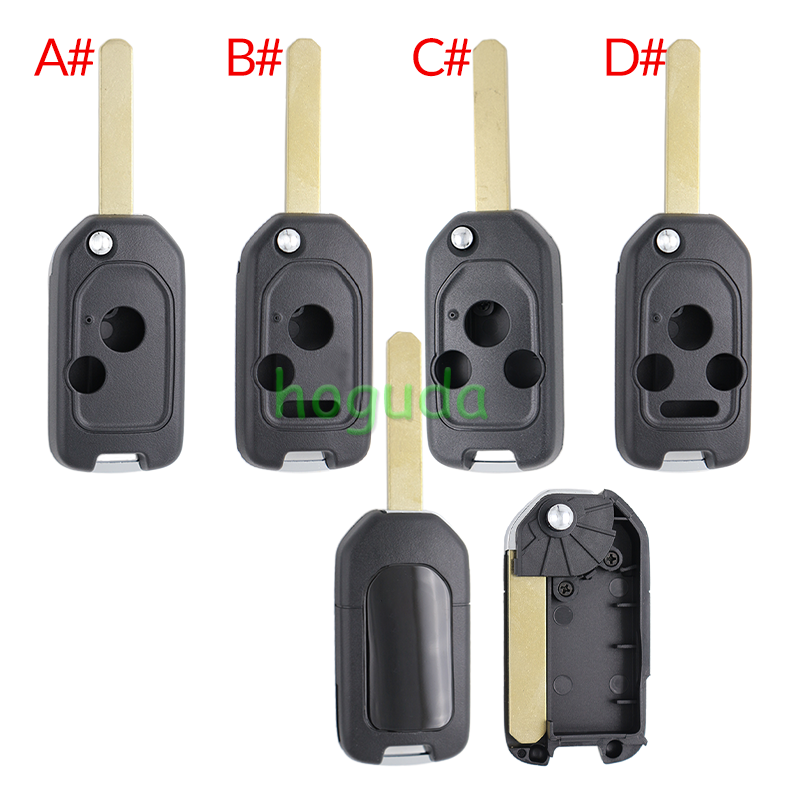 For Honda 2/2+1/3/3+1 button remote key blank without logo