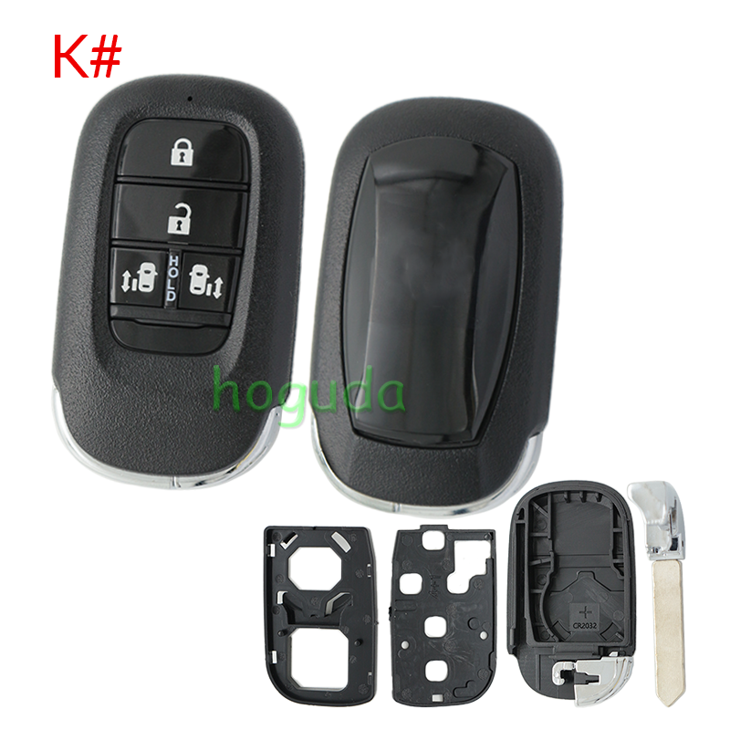 For Honda 2/2+1/3/3+1/4/4+1/5/6/6+1 button remote key blank without logo